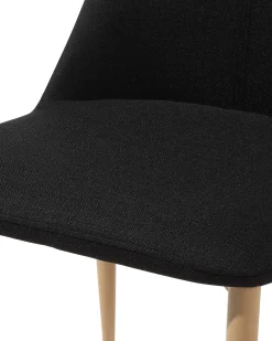 Sæt med 2 spisebordsstole CLAYTON Sort