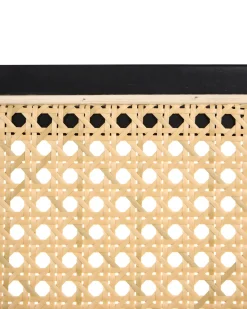 Sæt med 2 spisebordsstole CORDOVA Rattan Sort