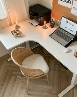 Sæt med 2 spisebordsstole CORNELL Metal Lys Beige