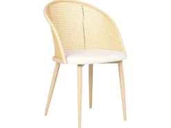 Sæt med 2 spisebordsstole CORNELL Metal Lys Beige