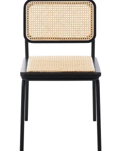 Sæt med 2 spisebordsstole CORVALLIS PE-rattan Sort