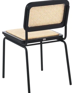 Sæt med 2 spisebordsstole CORVALLIS PE-rattan Sort