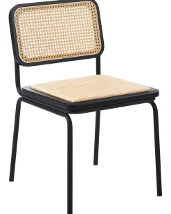 Sæt med 2 spisebordsstole CORVALLIS PE-rattan Sort