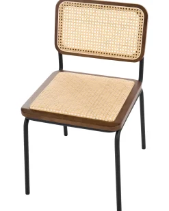 Sæt med 2 spisebordsstole CORVALLIS PE-rattan Brun