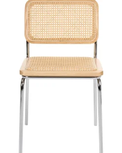 Sæt med 2 spisebordsstole CORVALLIS PE-rattan Lysebrun