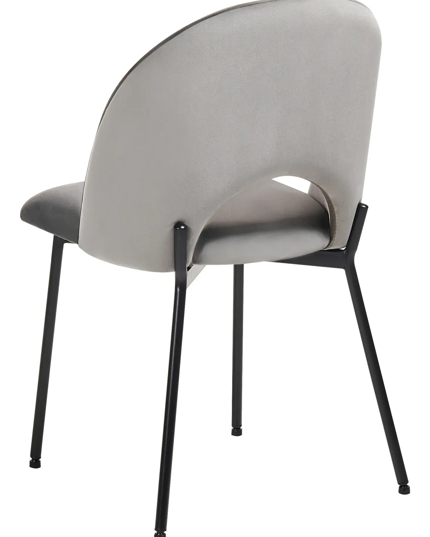 Sæt med 2 spisebordsstole COVELO Velour Grå