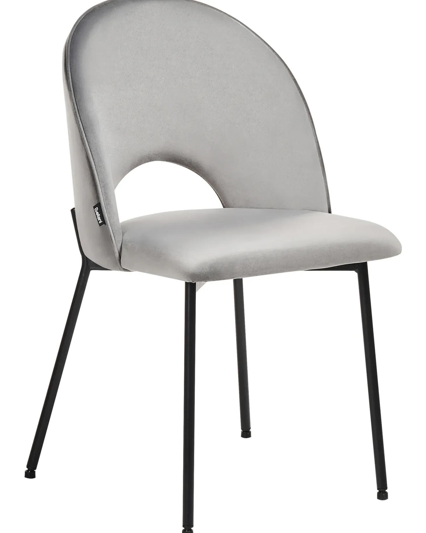 Sæt med 2 spisebordsstole COVELO Velour Grå