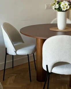 Sæt med 2 spisebordsstole COVELO Lys Beige