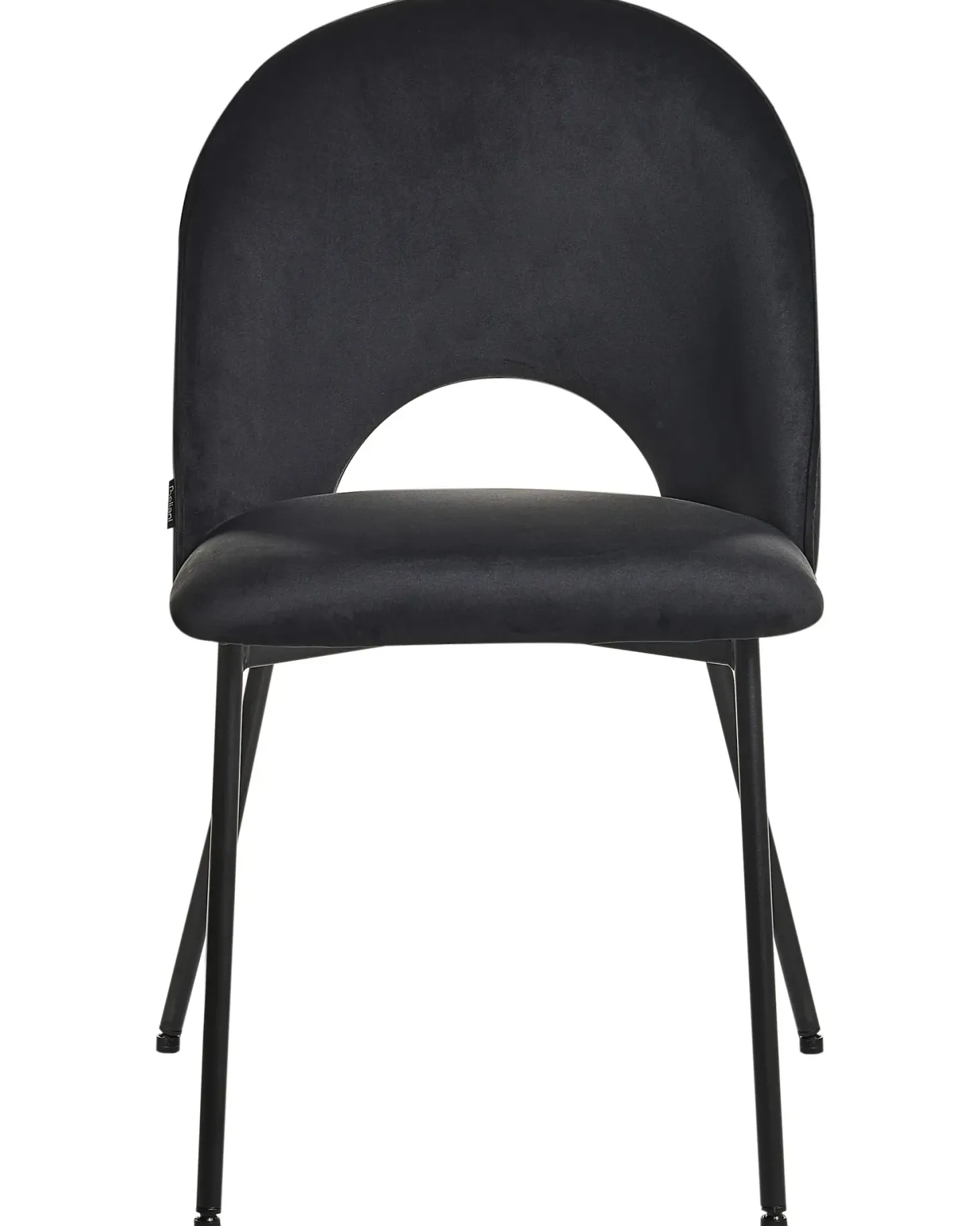 Sæt med 2 spisebordsstole COVELO Velour Sort