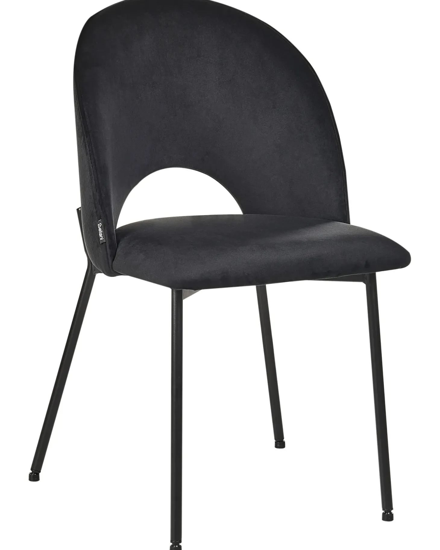 Sæt med 2 spisebordsstole COVELO Velour Sort