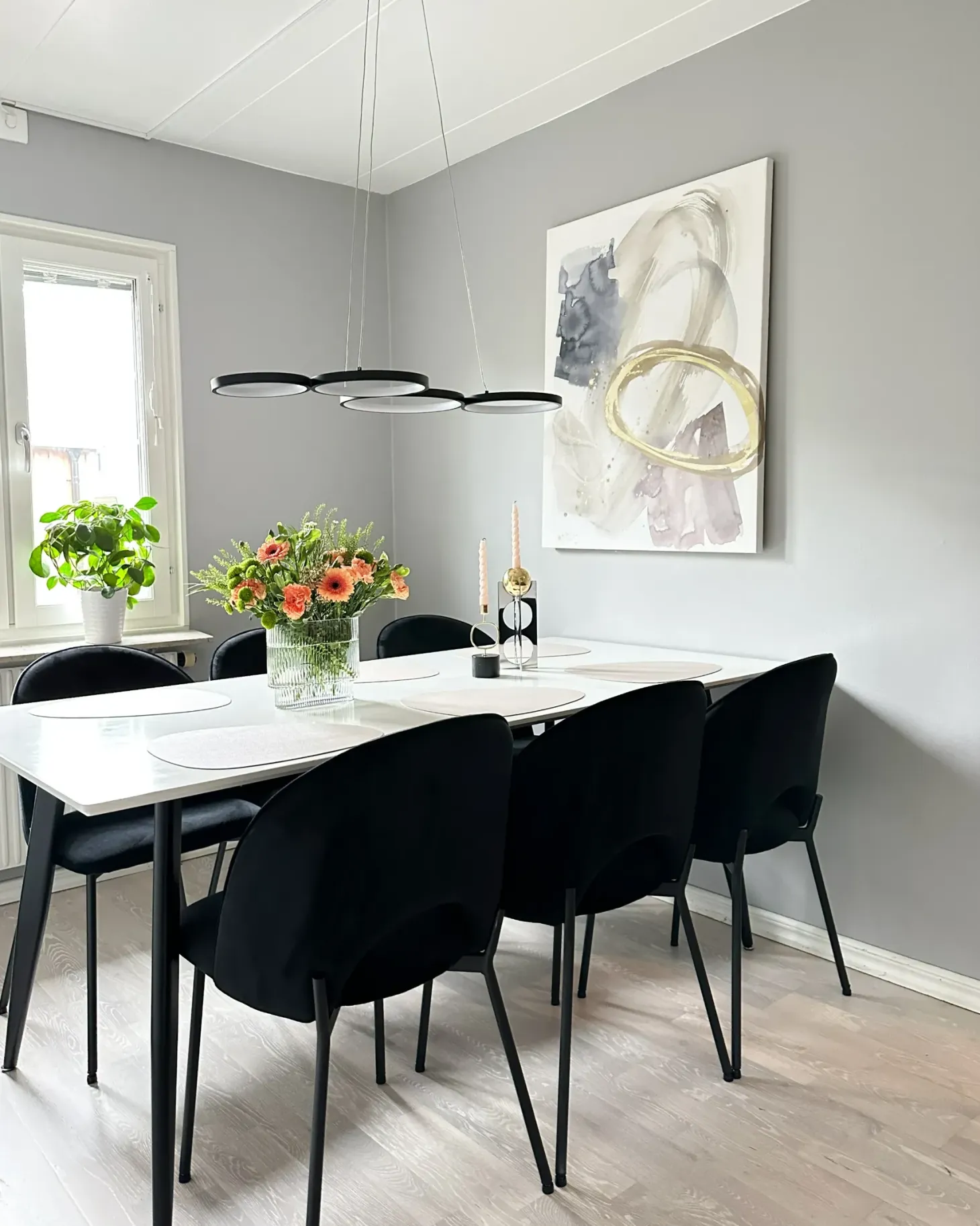Sæt med 2 spisebordsstole COVELO Velour Sort