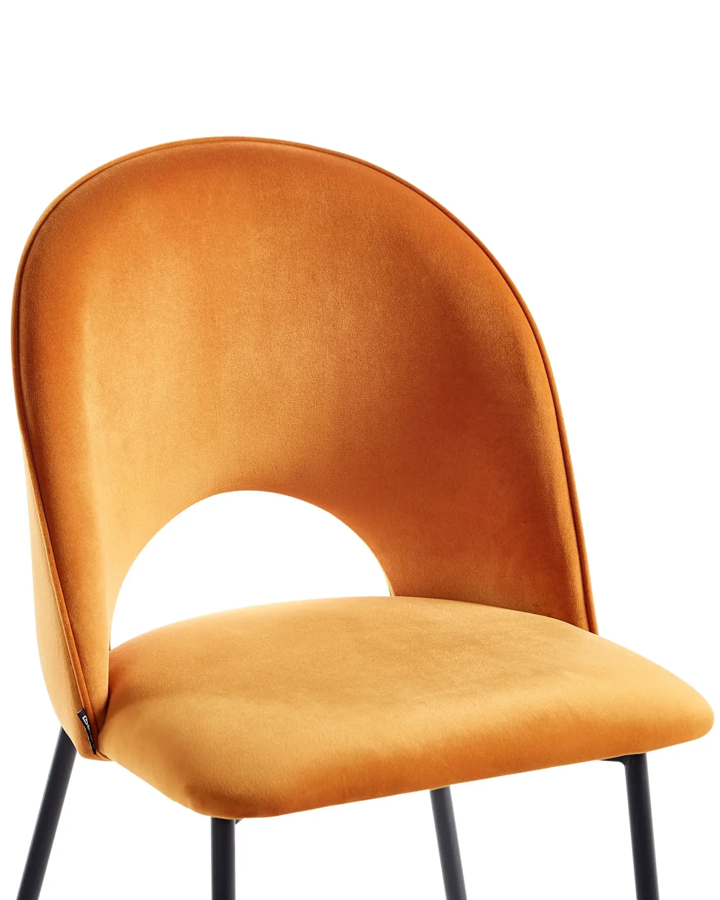 Sæt med 2 spisebordsstole COVELO Velour Orange