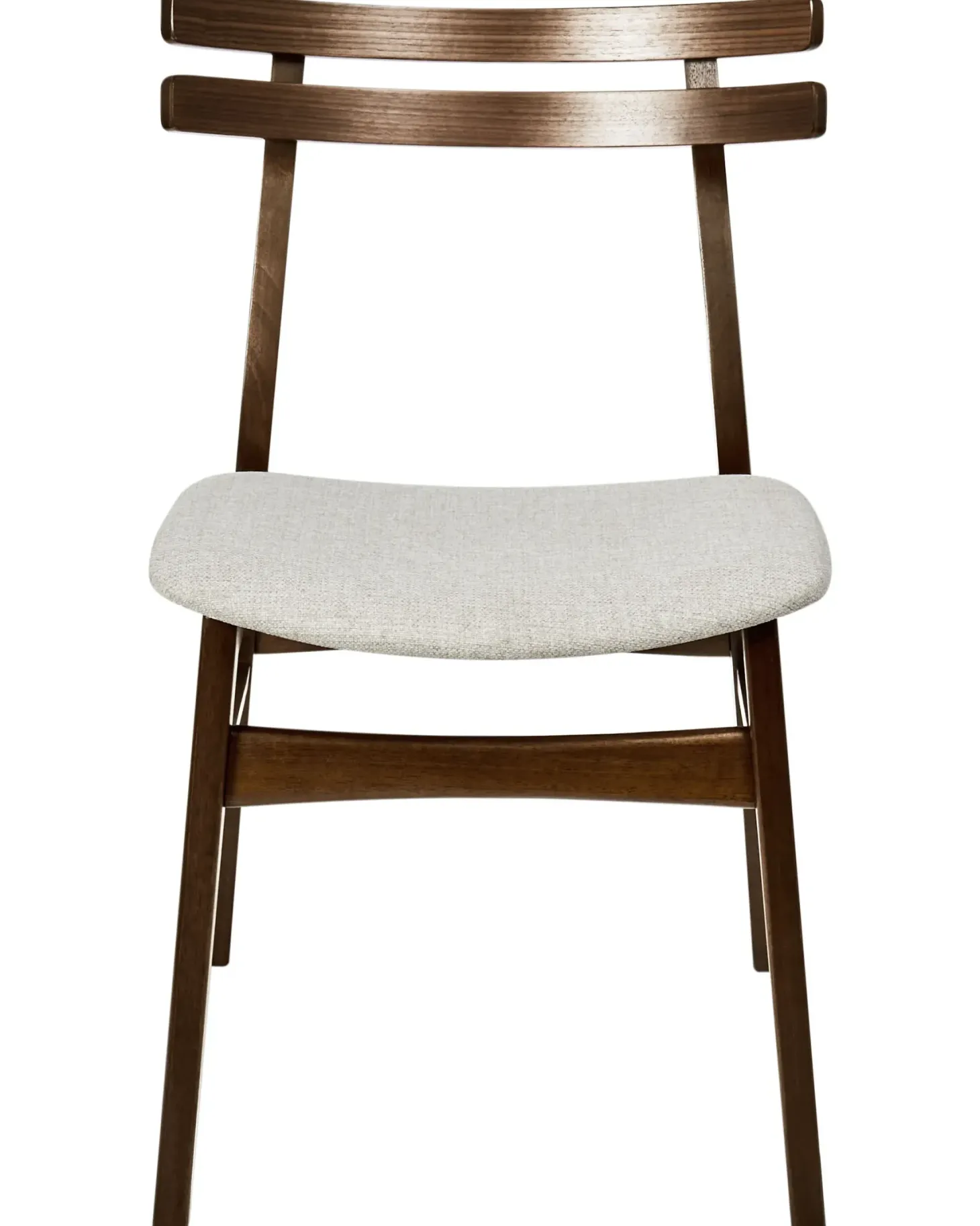 Sæt med 2 spisebordsstole CYNTHIANA Træ Brun/lys beige