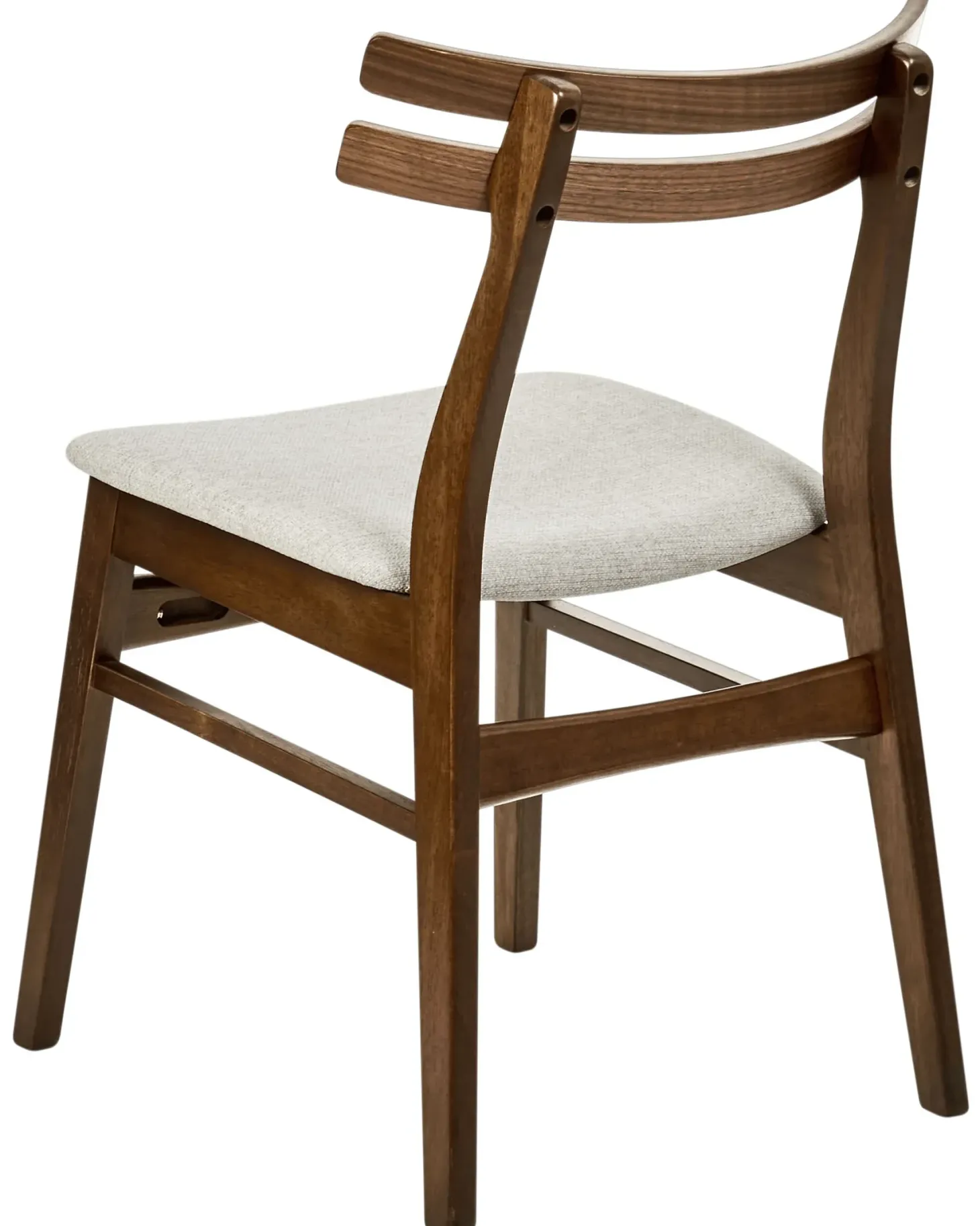 Sæt med 2 spisebordsstole CYNTHIANA Træ Brun/lys beige