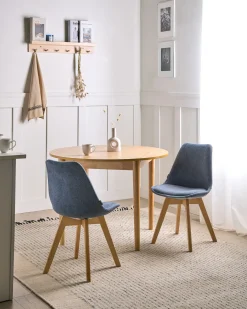 Sæt med 2 spisebordsstole DAKOTA II Himmelblå