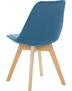 Sæt med 2 spisebordsstole DAKOTA II Velour Blå