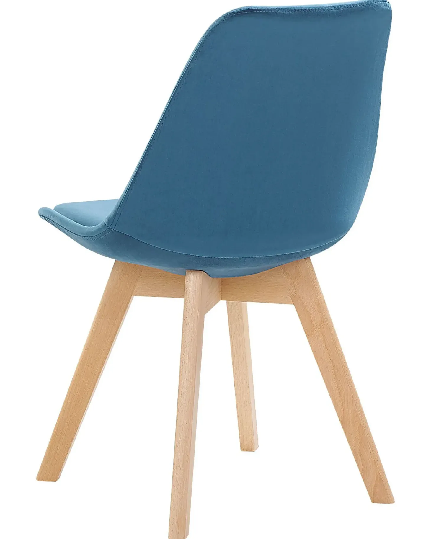 Sæt med 2 spisebordsstole DAKOTA II Velour Blå