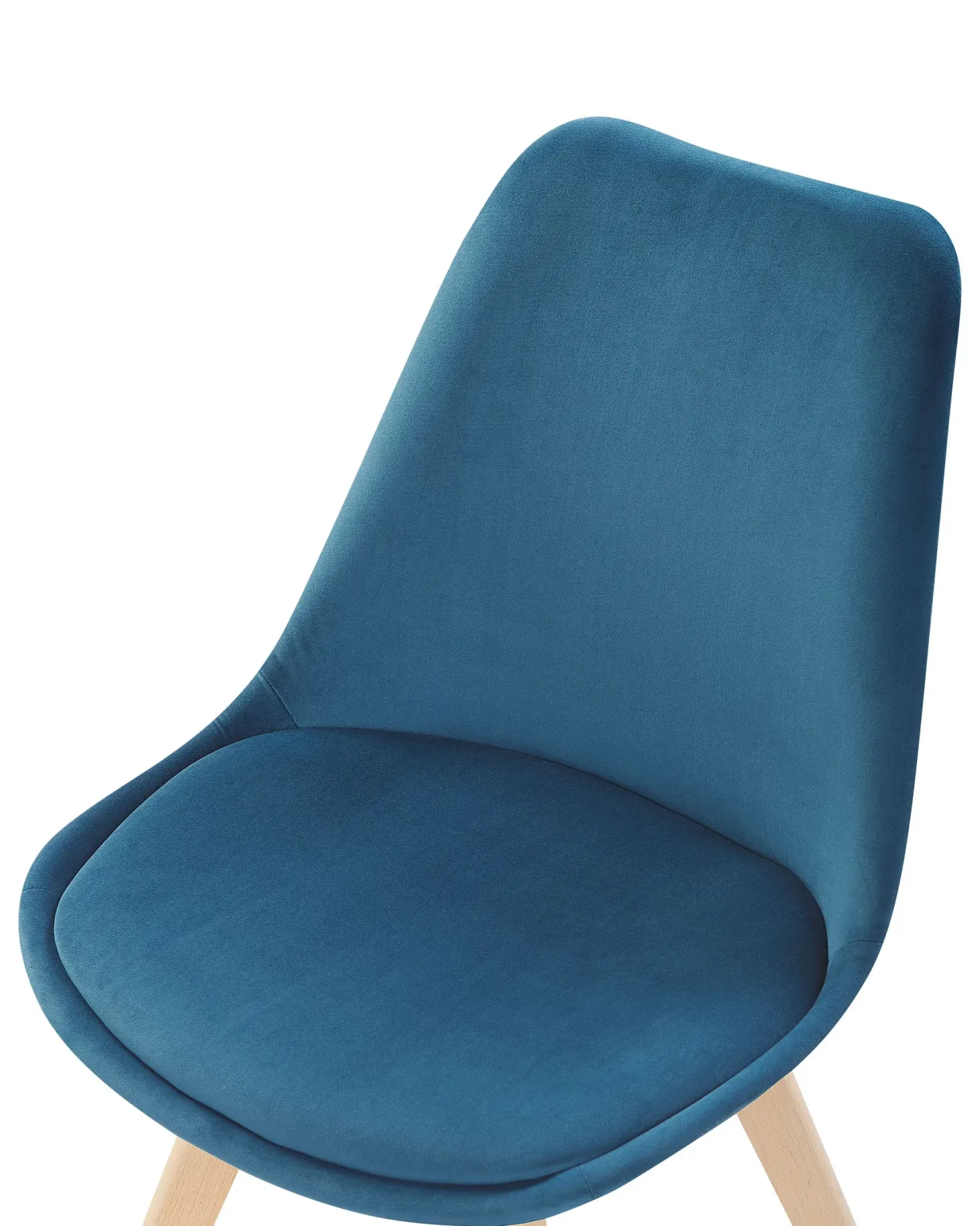 Sæt med 2 spisebordsstole DAKOTA II Velour Blå