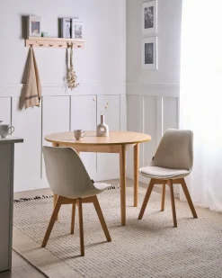 Sæt med 2 spisebordsstole DAKOTA II Cremehvid