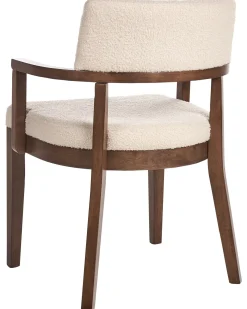 Sæt med 2 spisebordsstole DALBO Boucle Brun/lys beige