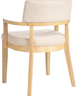 Sæt med 2 spisebordsstole DALBO Boucle Lysebrun/beige