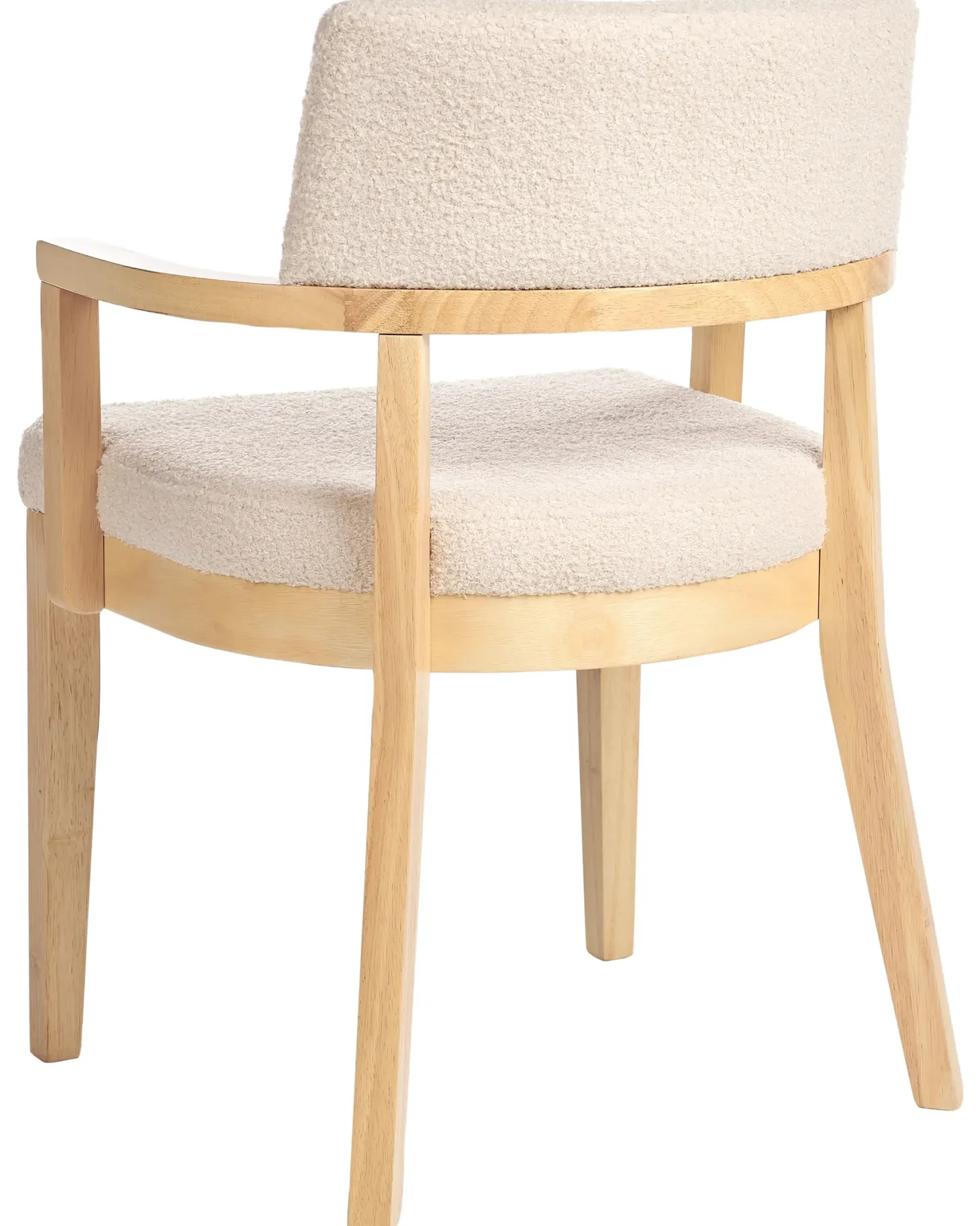Sæt med 2 spisebordsstole DALBO Boucle Lysebrun/beige