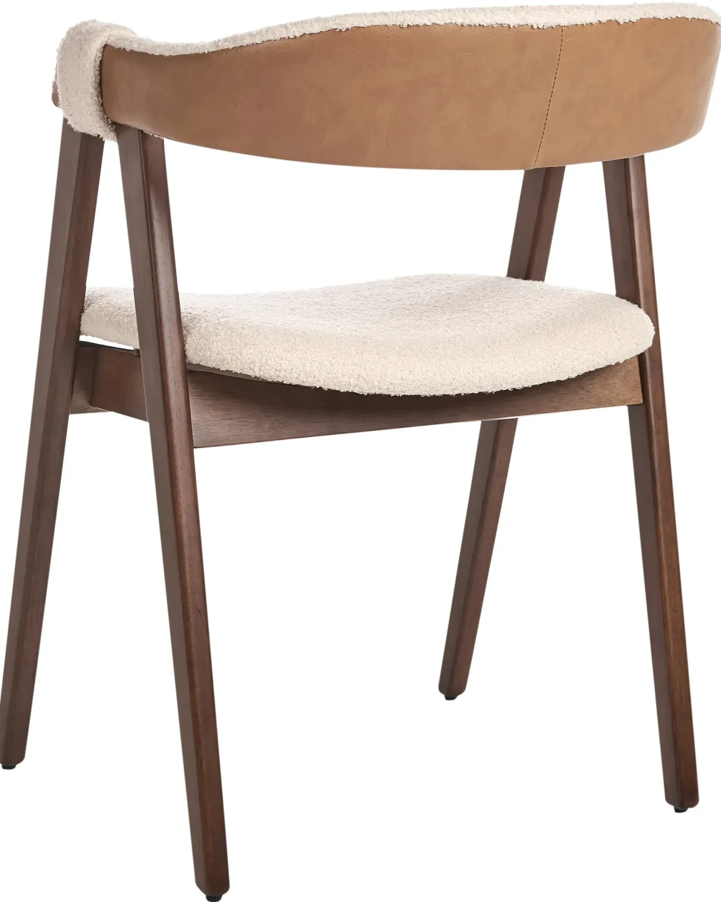 Sæt med 2 spisebordsstole DAY Boucle Mørkebrun/beige