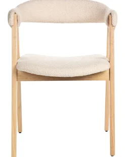 Sæt med 2 spisebordsstole DAY Boucle Lysebrun/beige