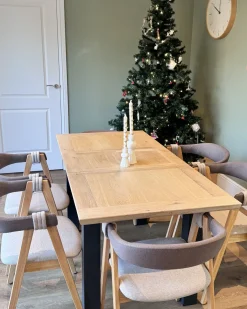 Sæt med 2 spisebordsstole DAY Lysebrun/taupe
