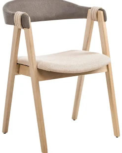 Sæt med 2 spisebordsstole DAY Lysebrun/taupe
