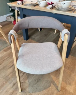 Sæt med 2 spisebordsstole DAY Lysebrun/taupe
