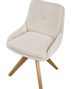 Sæt med 2 spisebordsstole DORRIS Lys Beige