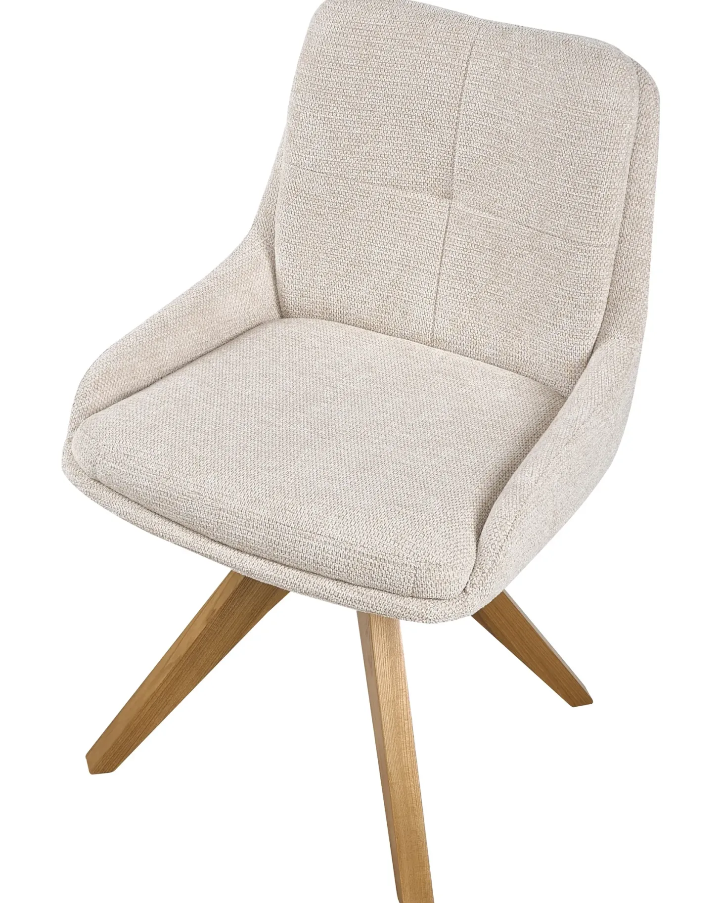 Sæt med 2 spisebordsstole DORRIS Lys Beige