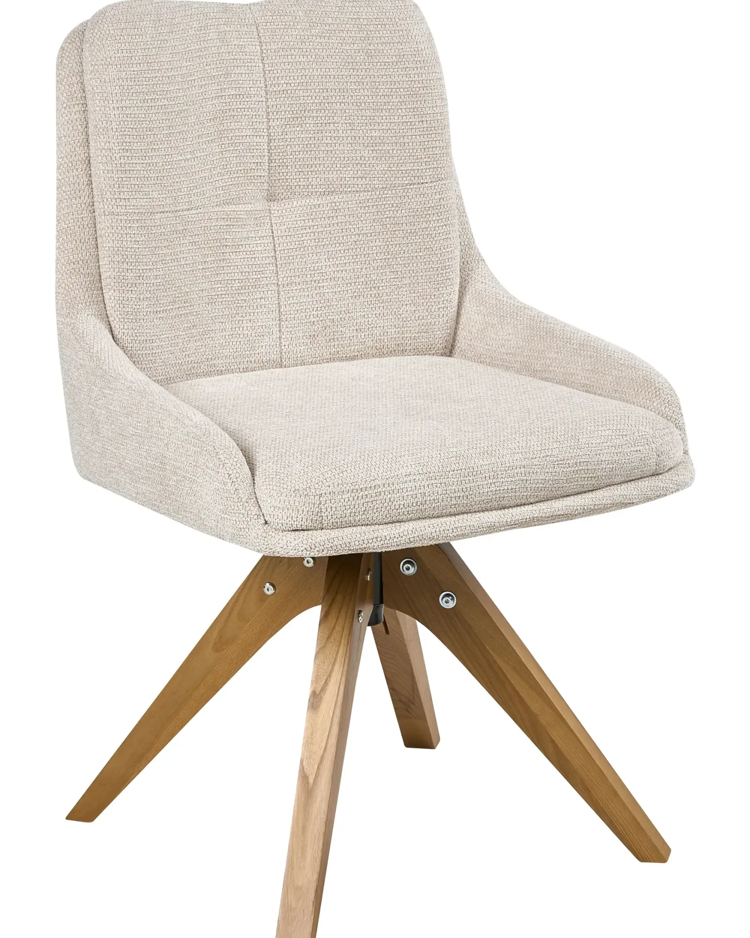 Sæt med 2 spisebordsstole DORRIS Lys Beige