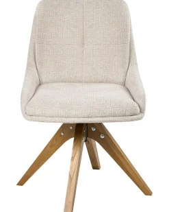 Sæt med 2 spisebordsstole DORRIS Lys Beige