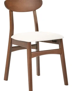 Sæt med 2 spisebordsstole DOYLE Træ Brun/lys beige