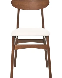 Sæt med 2 spisebordsstole DOYLE Træ Brun/lys beige