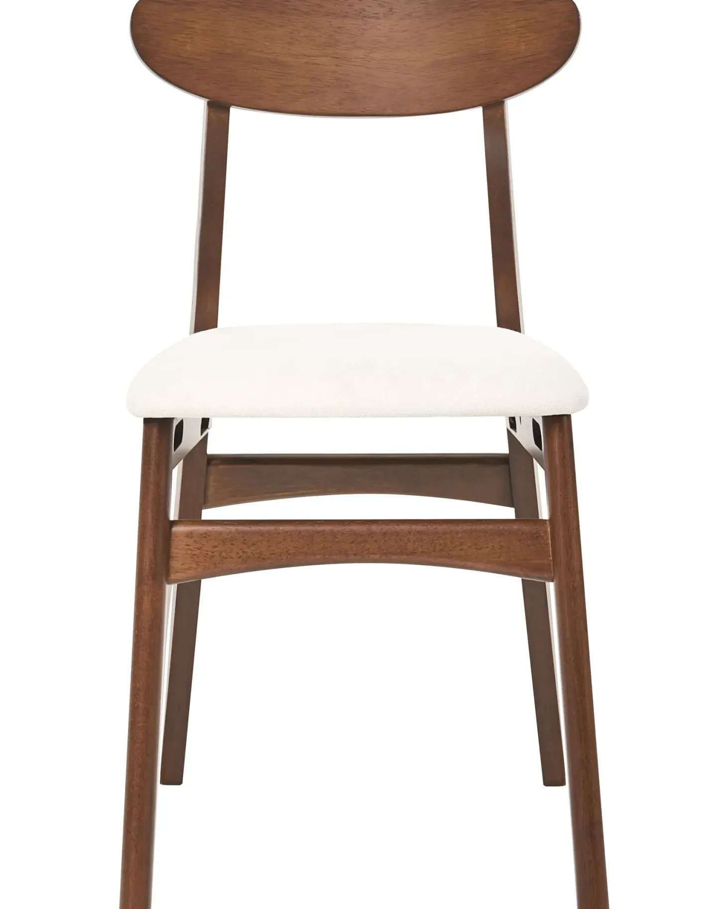 Sæt med 2 spisebordsstole DOYLE Træ Brun/lys beige