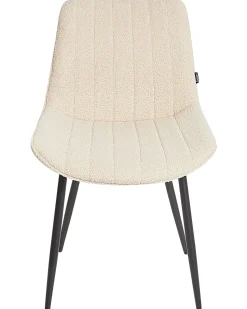 Sæt med 2 spisebordsstole DUBROVNIK Boucle Lys Beige