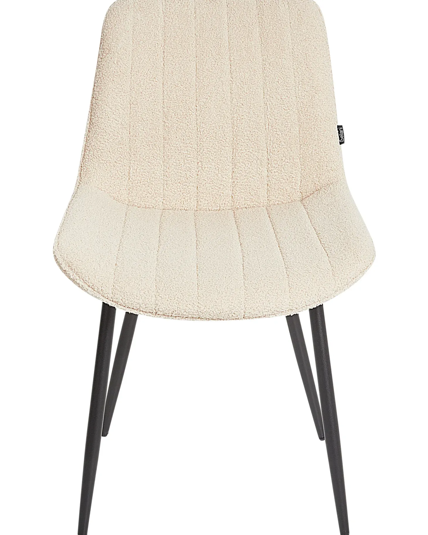 Sæt med 2 spisebordsstole DUBROVNIK Boucle Lys Beige