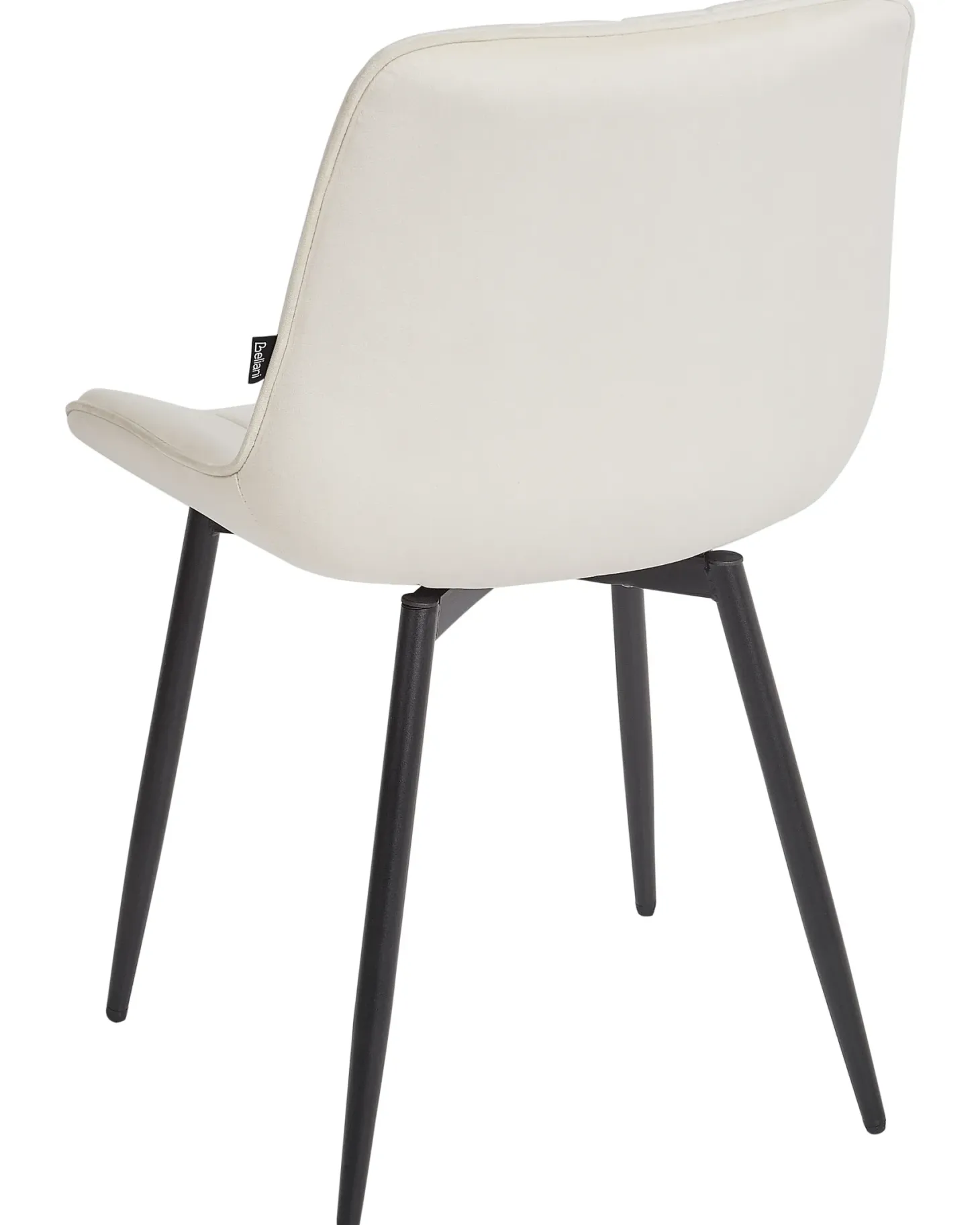 Sæt med 2 spisebordsstole DUBROVNIK Velour Lys Beige