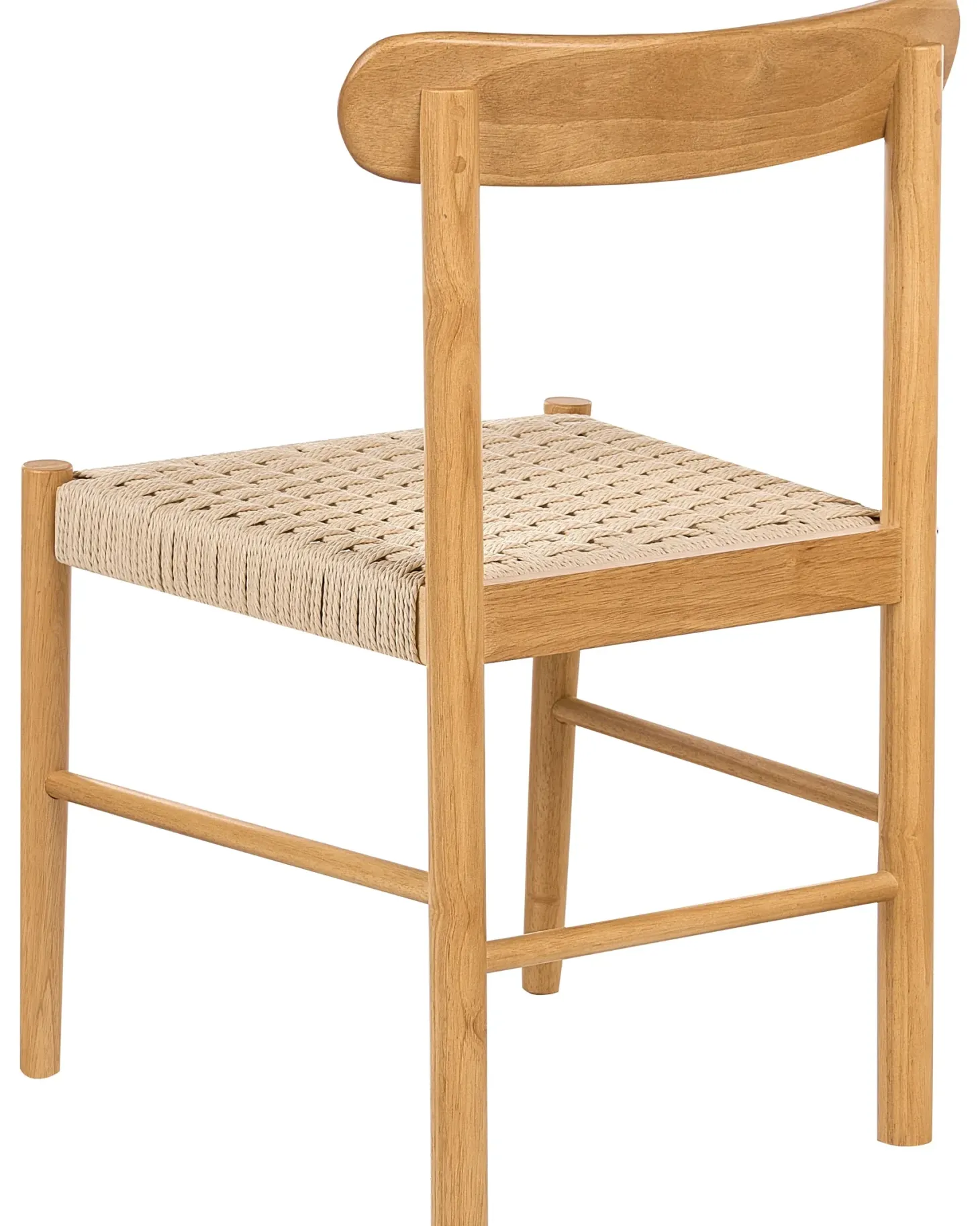 Sæt med 2 spisebordsstole EAGAN Træ Lysebrun/beige