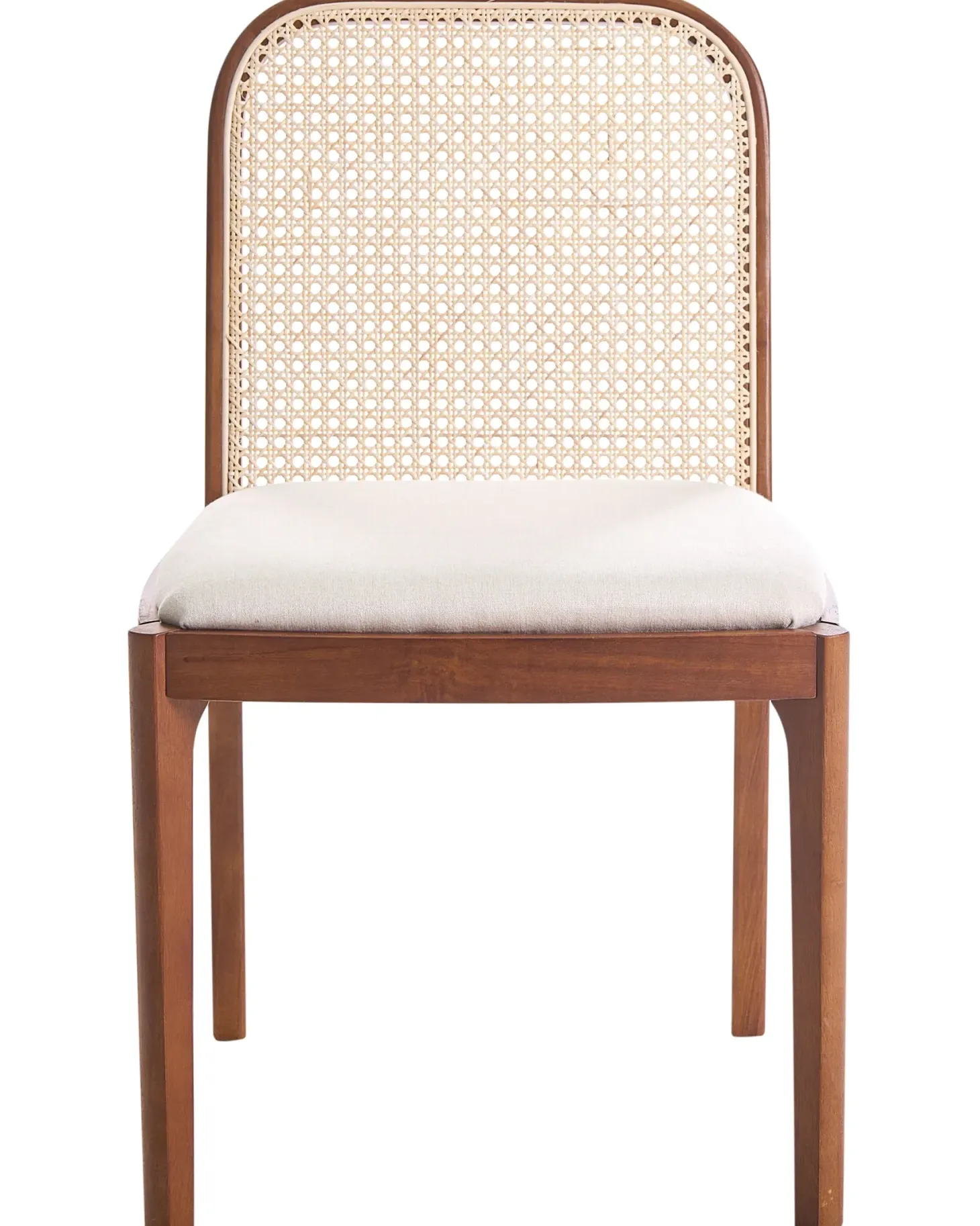Sæt med 2 spisebordsstole EDINA Brun/beige