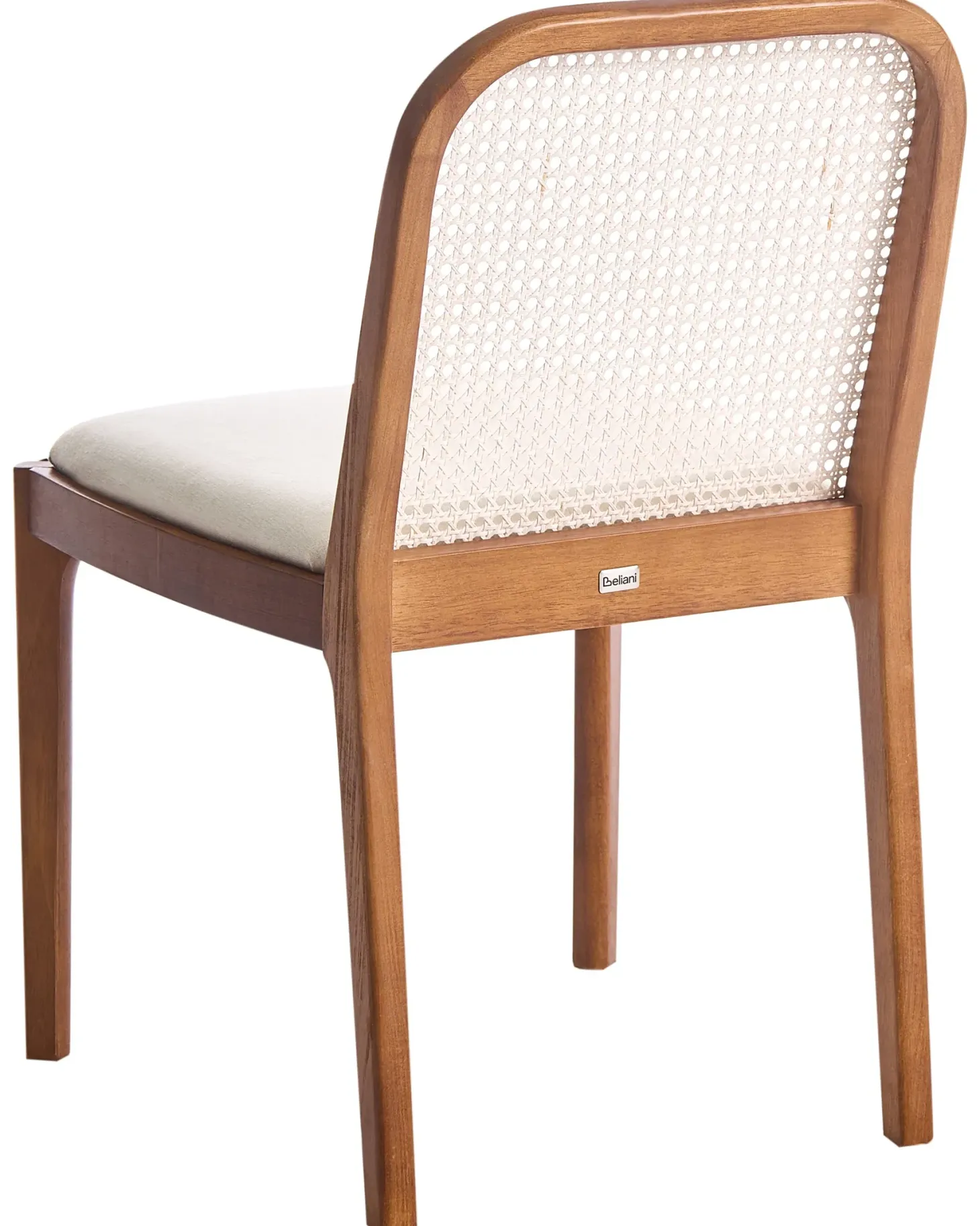 Sæt med 2 spisebordsstole EDINA Brun/beige