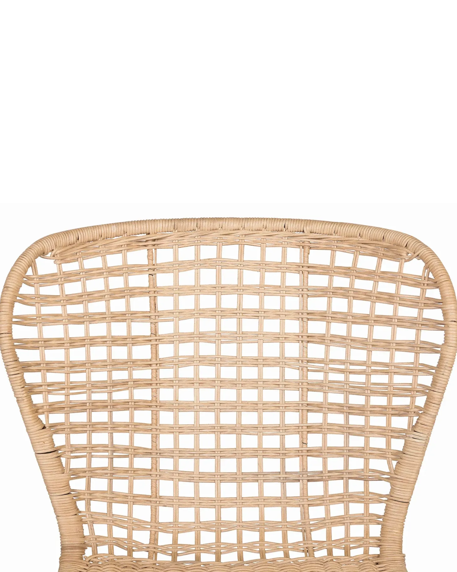 Sæt med 2 spisebordsstole ELFROS Rattan Naturlig