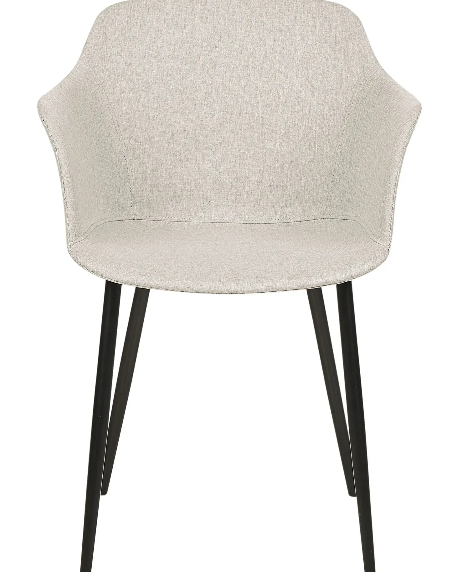Sæt med 2 spisebordsstole ELIM Lys Beige