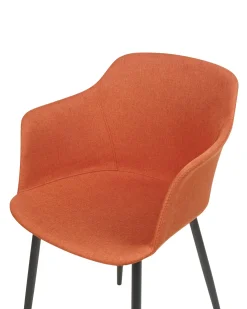 Sæt med 2 spisebordsstole ELIM Orange