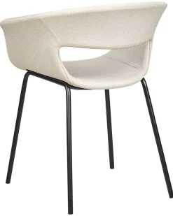 Sæt med 2 spisebordsstole ELMA Lys Beige