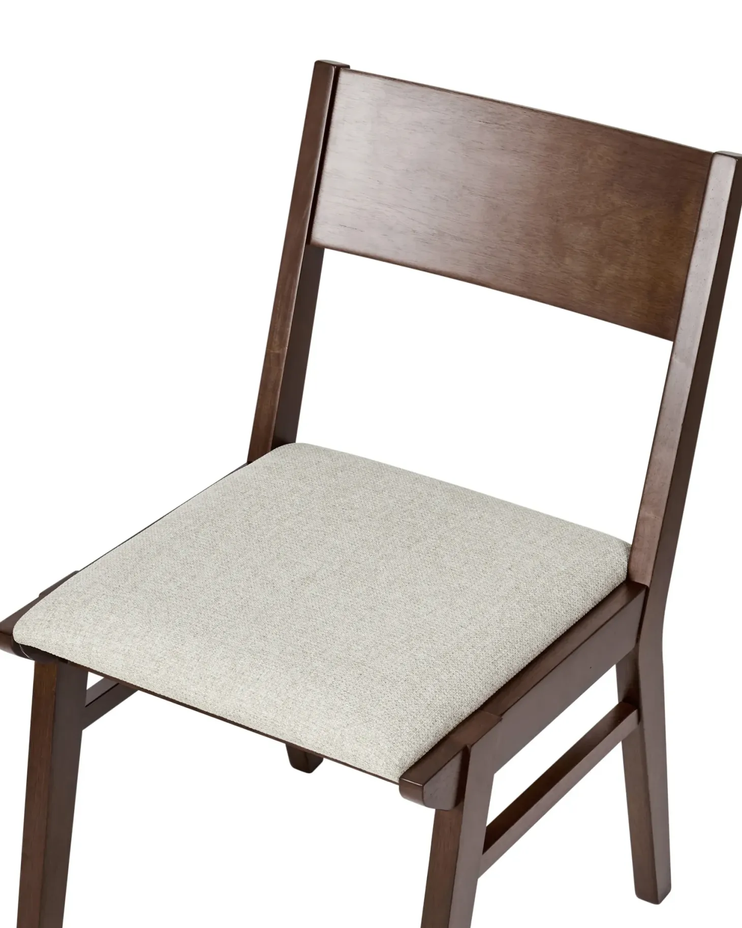 Sæt med 2 spisebordsstole ENOLA Træ Brun/lys beige