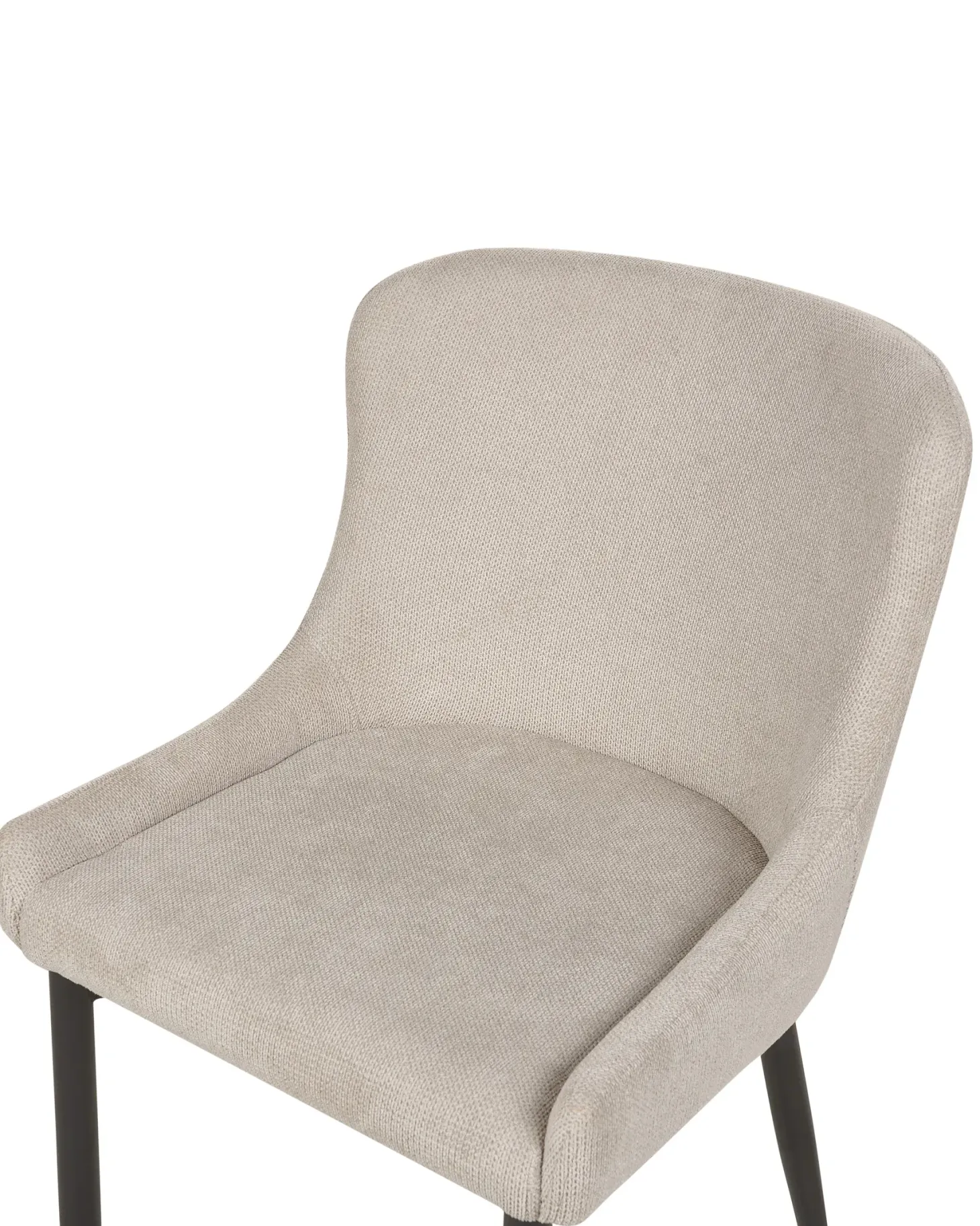 Sæt med 2 spisebordsstole EVERLY Lys Beige